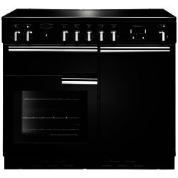 Rangemaster Professional + 100 Induction Hob Range Cooker Gloss Black